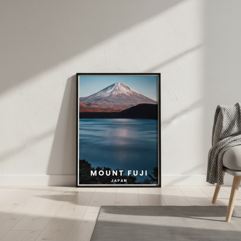 Mt Fuji Travel Poster, Japan by L10