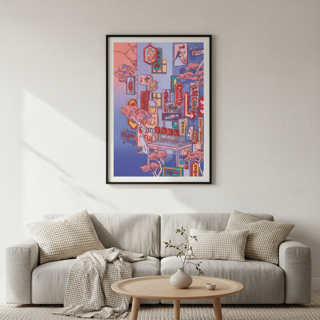 Sundays at the Sake Hotel Blue II by Lauren Ly