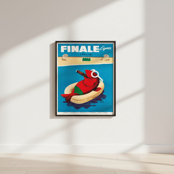 Finale Ligure Italy Vintage Advertisement Poster