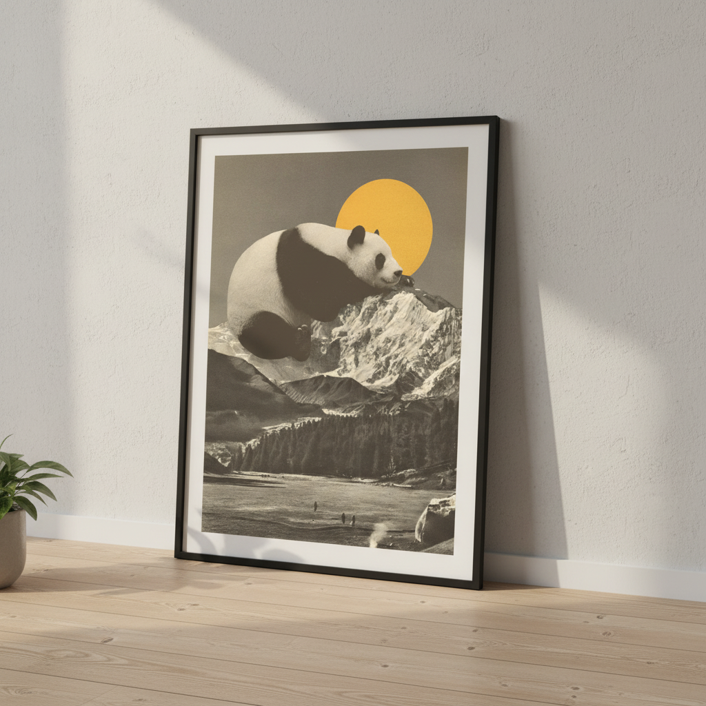 Giant Panda Nap by Florent Bodart