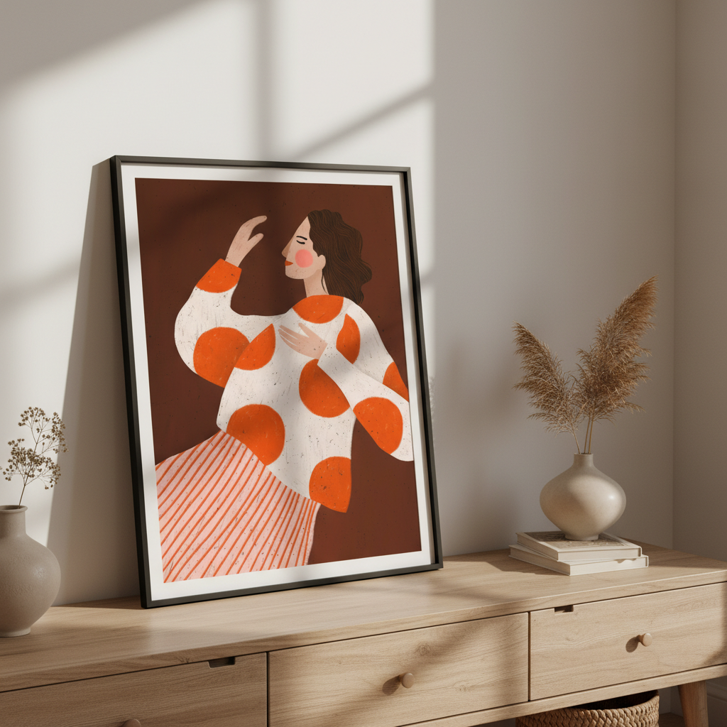 Woman with Dots by Bea Muller