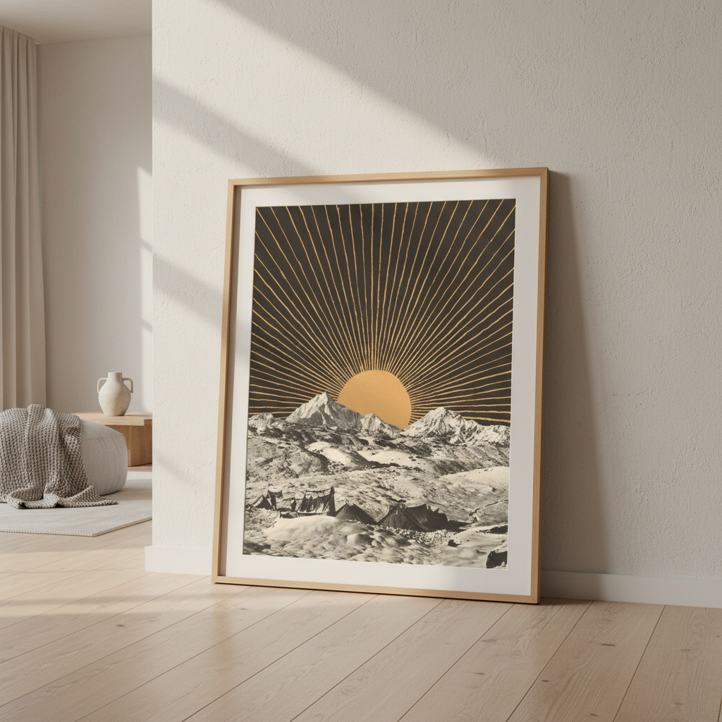 Golden Hour Mountainscape by Florent Bodart