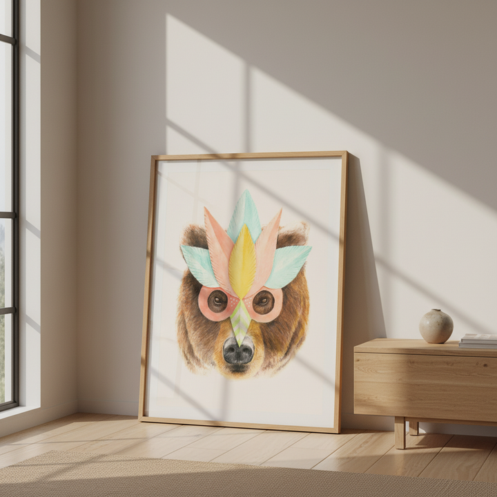 Bear Paper Mask by Florent Bodart