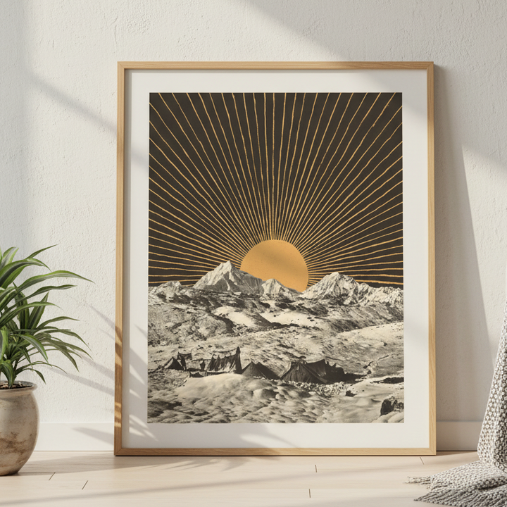 Golden Hour Mountainscape by Florent Bodart