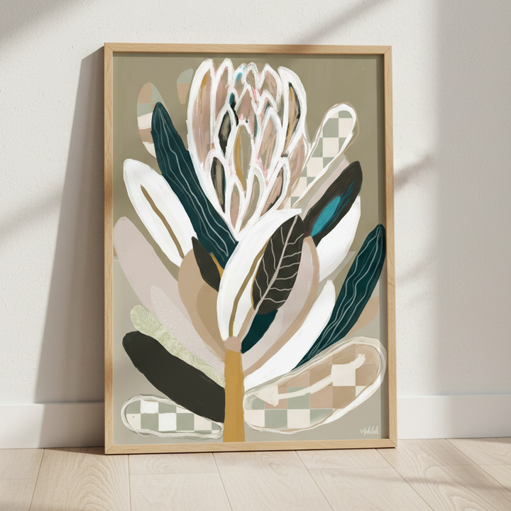 Sage Protea by Inkheart Designs