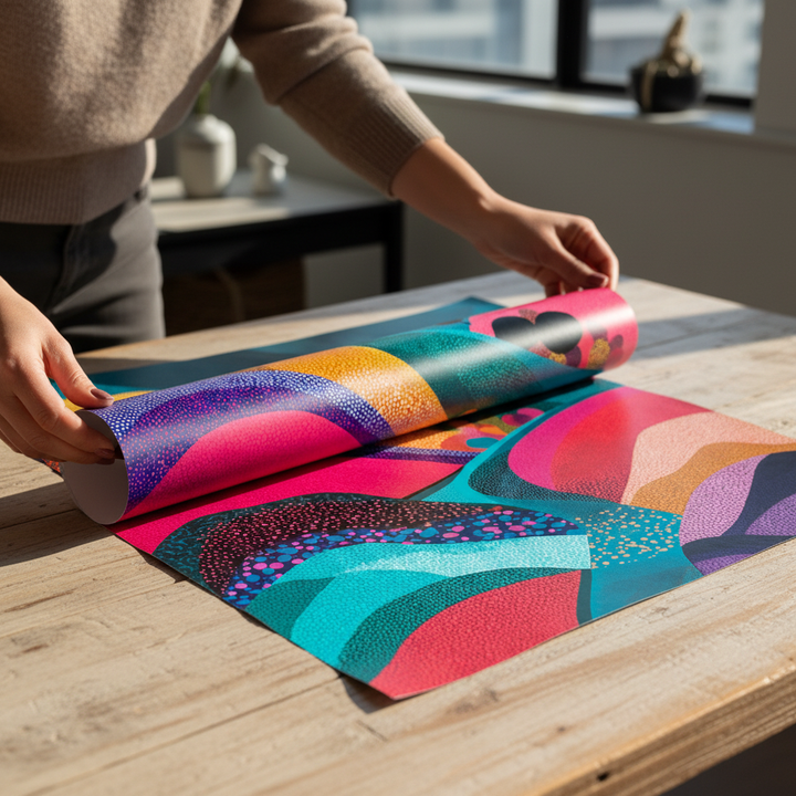 Evening River Japanese Hills Pop Art Abstract Wall Art