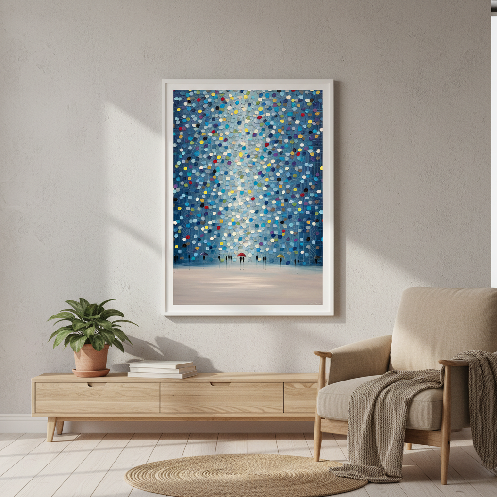 Raindrop Confetti by Ekaterina Ermilkina