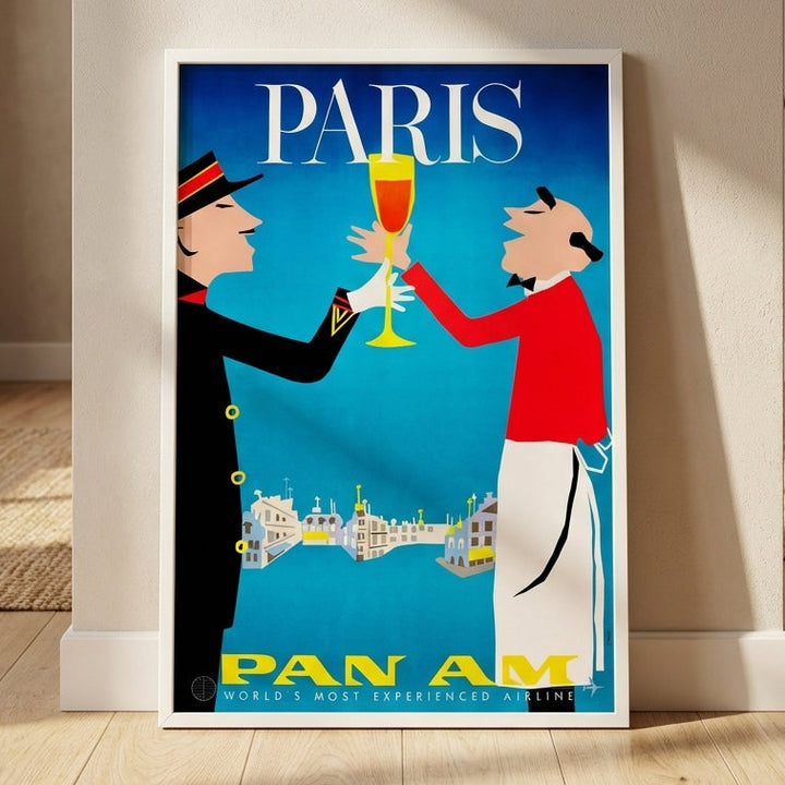 Vintage Paris Pan Am Wall Art Print