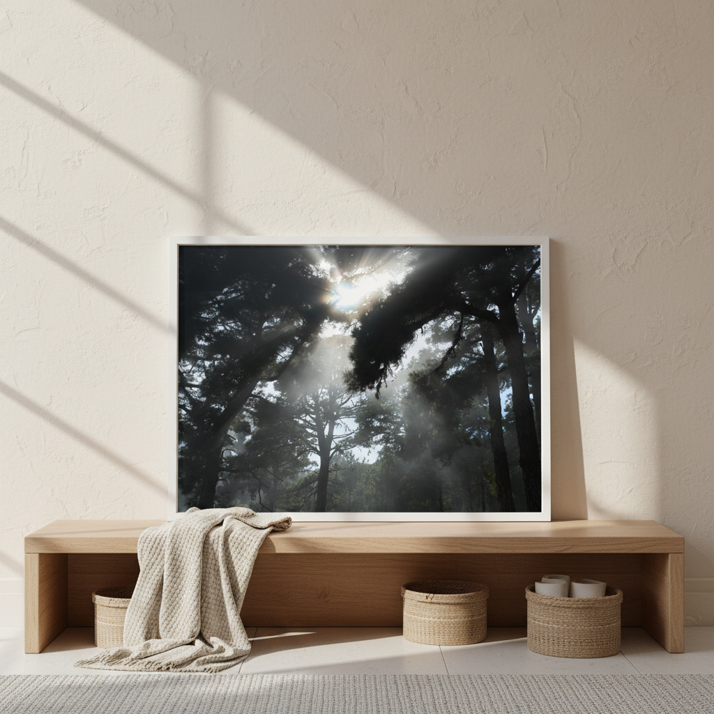 Forest light by Robin Skjoldborg