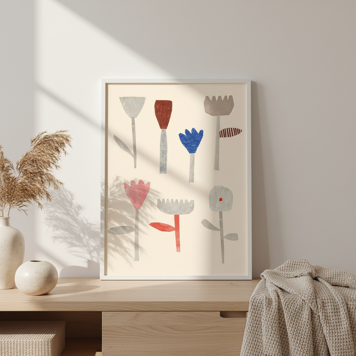 Collage Flowers by Silvia Visscher