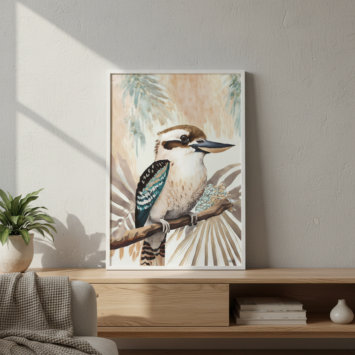 Kookaburra Palm by Inkheart Designs