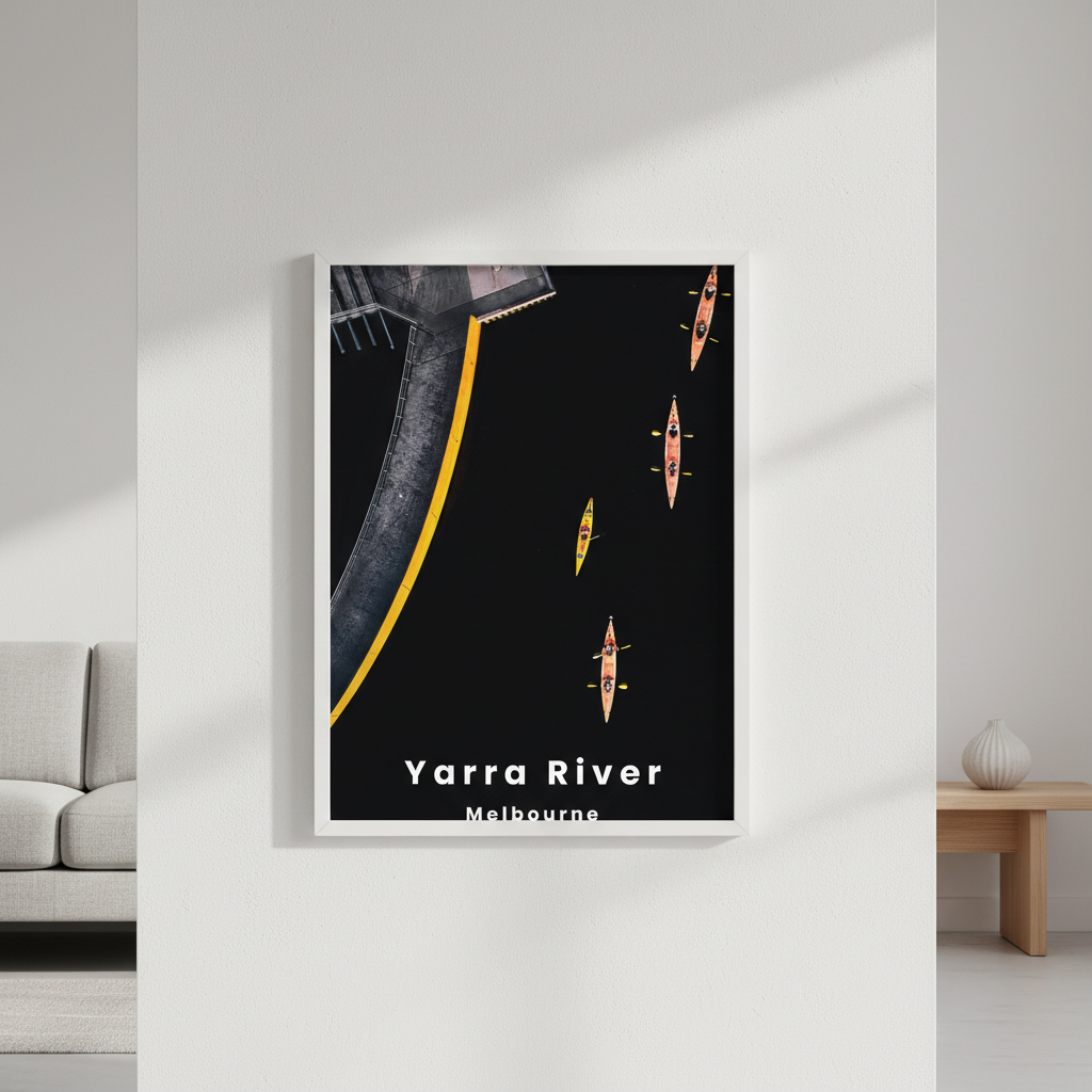Yarra Sharks Travel Poster, Melbourne by L10