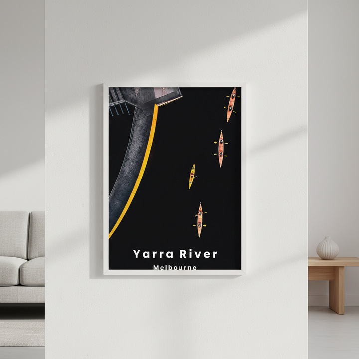 Yarra Sharks Travel Poster, Melbourne by L10