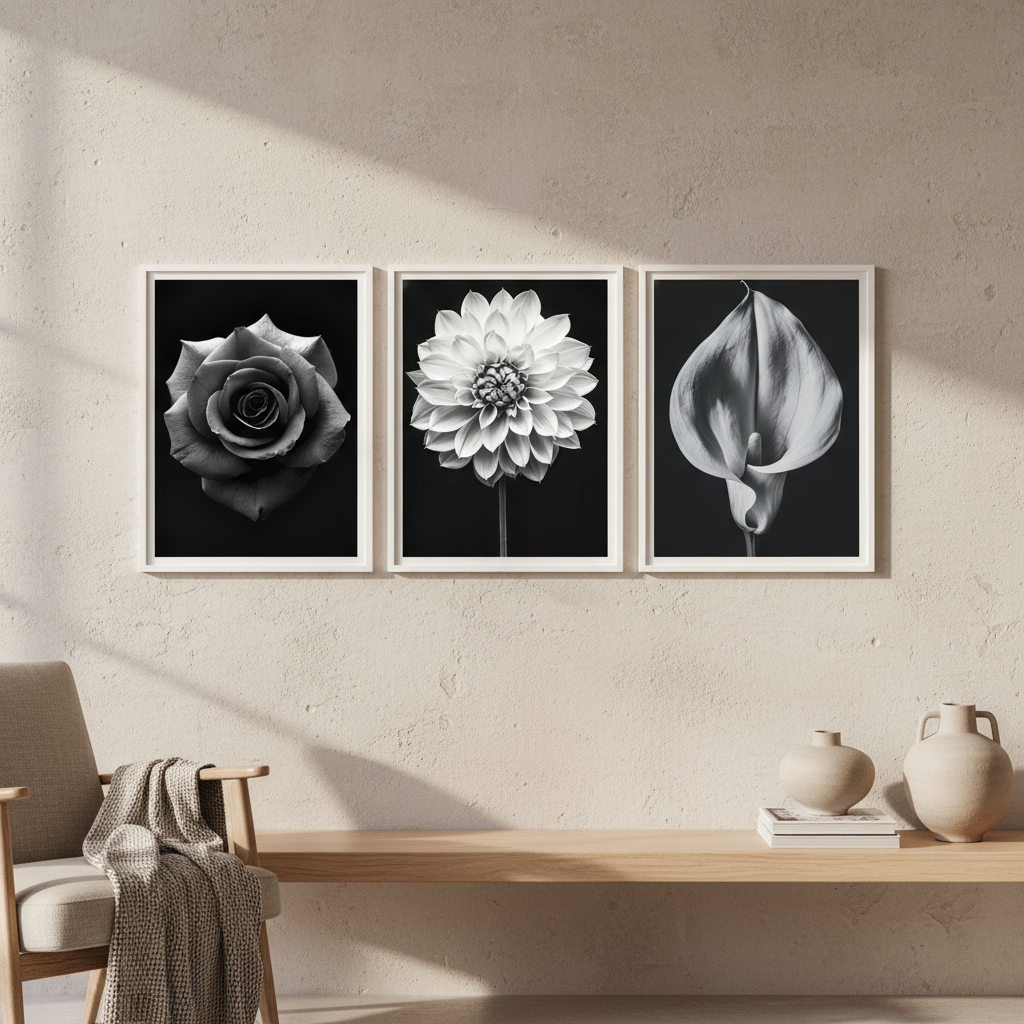Three in Bloom Set of 3 by Peter Attard