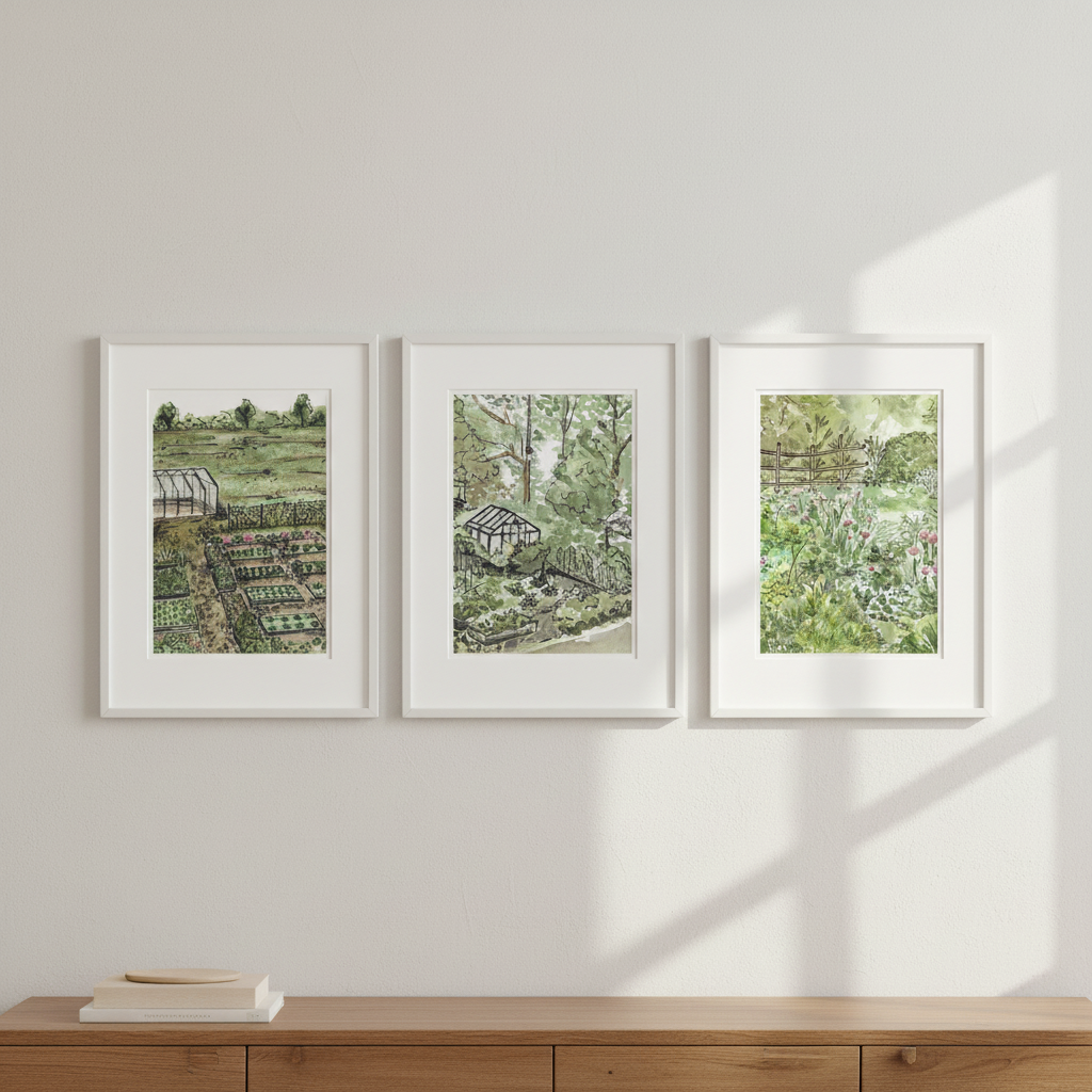 A Trio of Gardens by Josephine Wianto