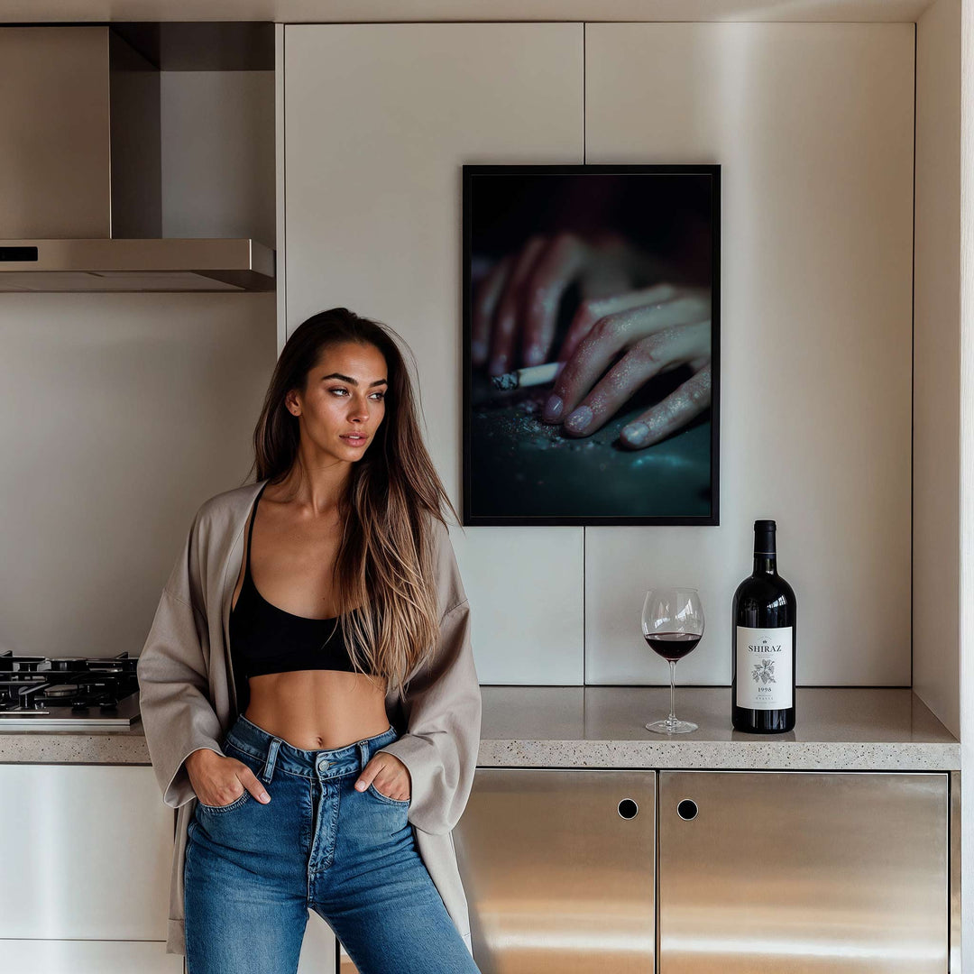 Ash and Glitter Wall Art