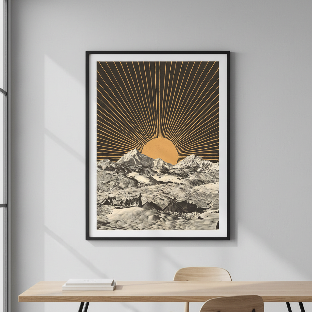 Golden Hour Mountainscape by Florent Bodart