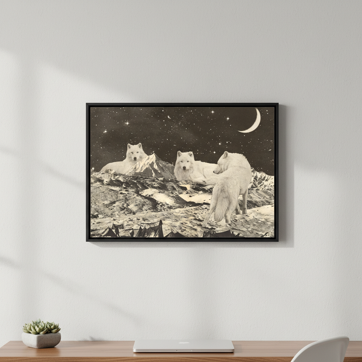 Giant White Wolves by Florent Bodart