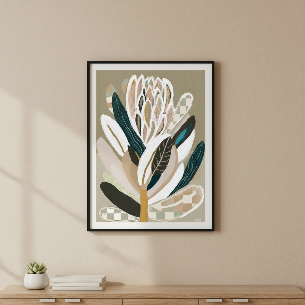 Sage Protea by Inkheart Designs
