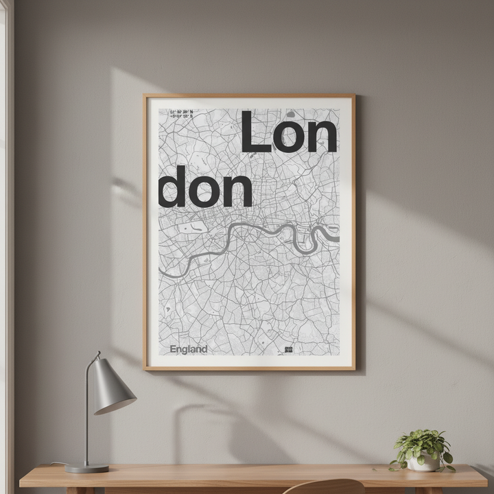 London Minimalist Map by Florent Bodart