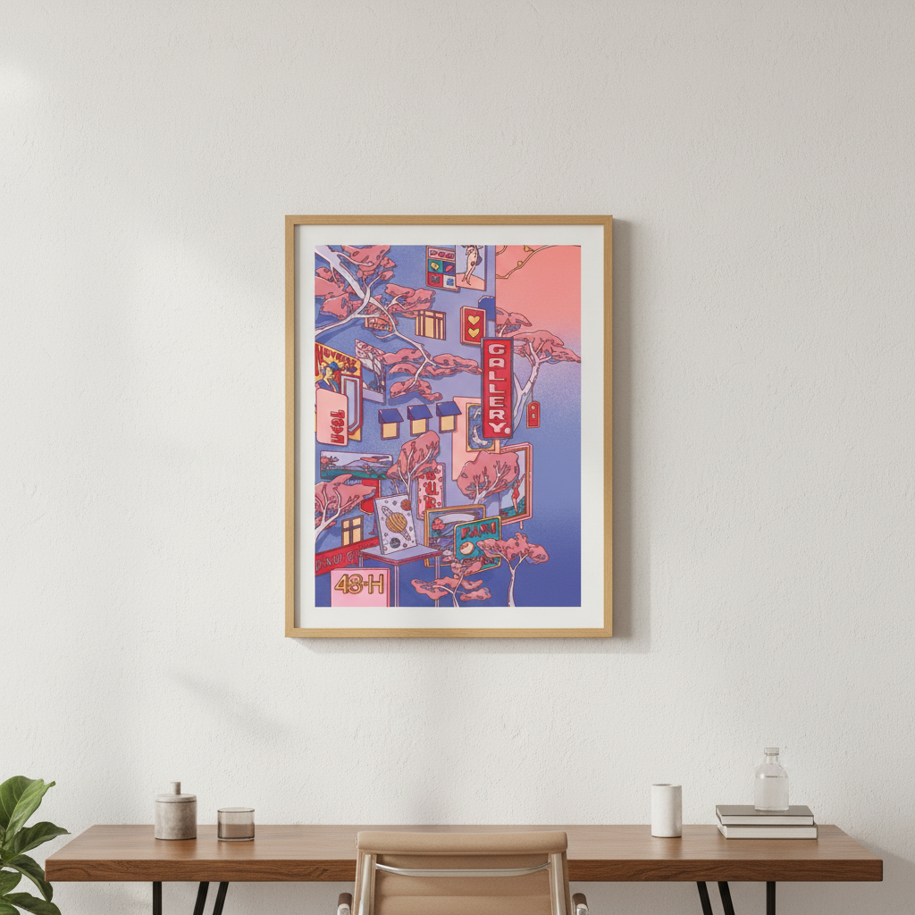 Sundays at the Sake Hotel I Blue by Lauren Ly