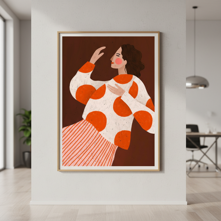 Woman with Dots by Bea Muller