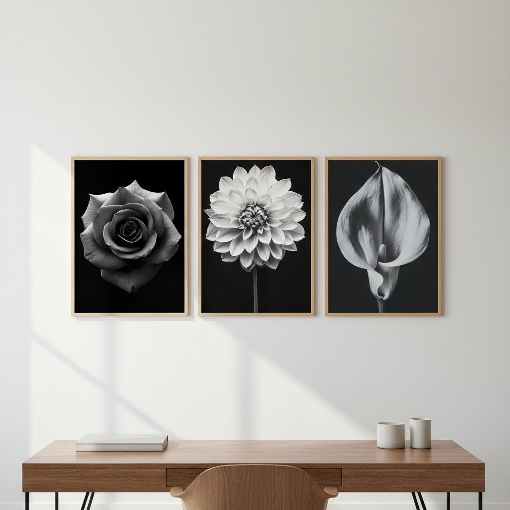 Three in Bloom Set of 3 by Peter Attard