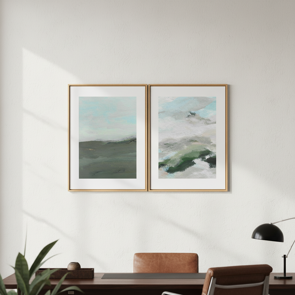 Land and Sky Landscape Duo by Josephine Wianto