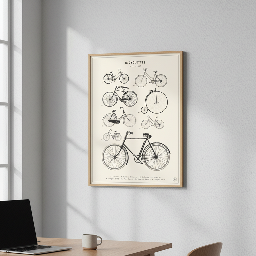 Bicyclettes - Cream by Florent Bodart