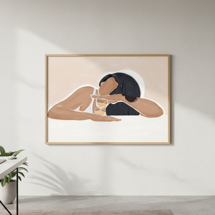 Woman with a Magic Hourglass by Ivy Green Illustrations