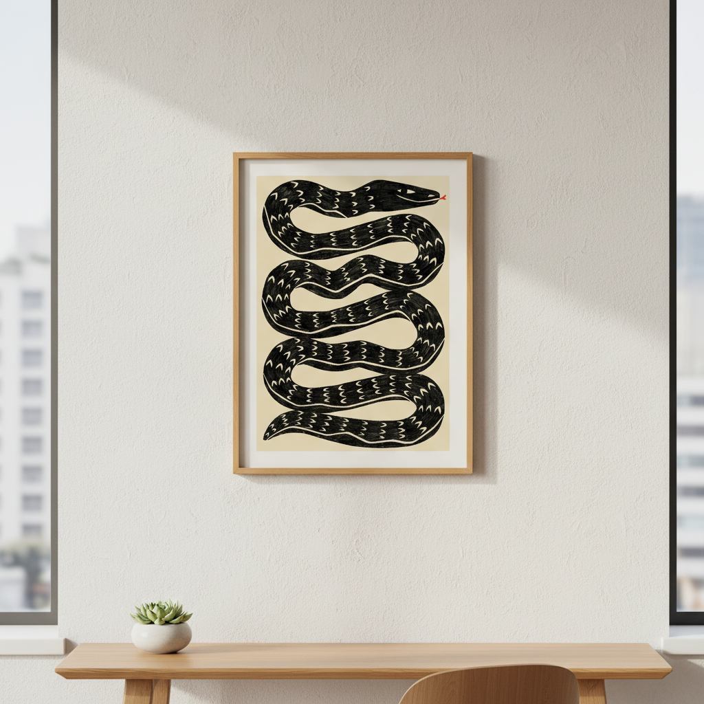 Snake Black by Manne Jalilian