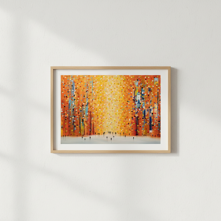 Orange Sunset Stroll by Ekaterina Ermilkina