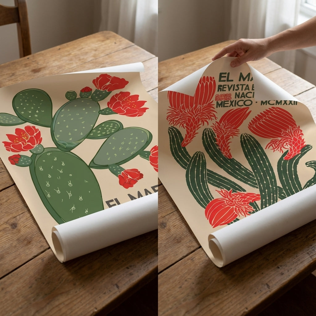 El Maestro Vintage Mexican Poster Set of 2 Prints