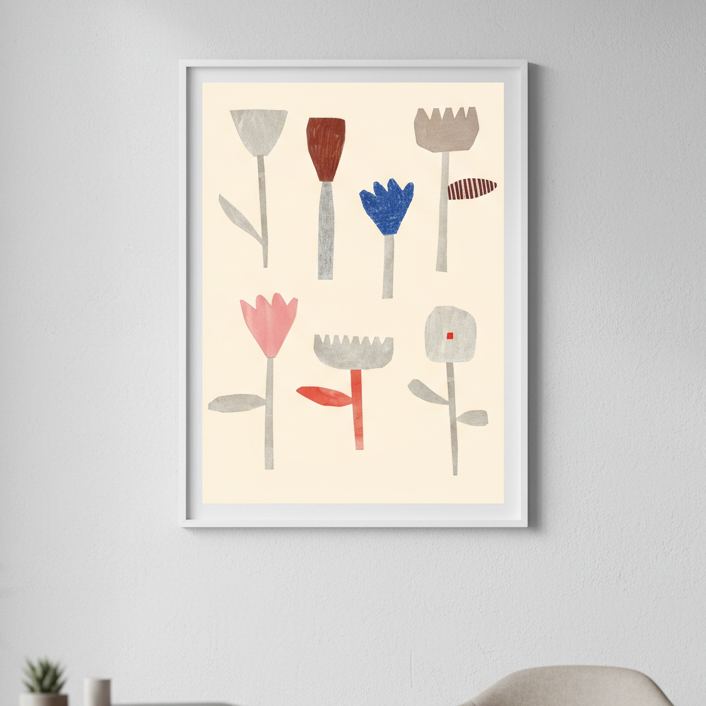 Collage Flowers by Silvia Visscher