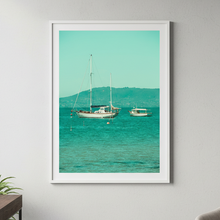 Boats Anchored in the Bay by Steven Scott