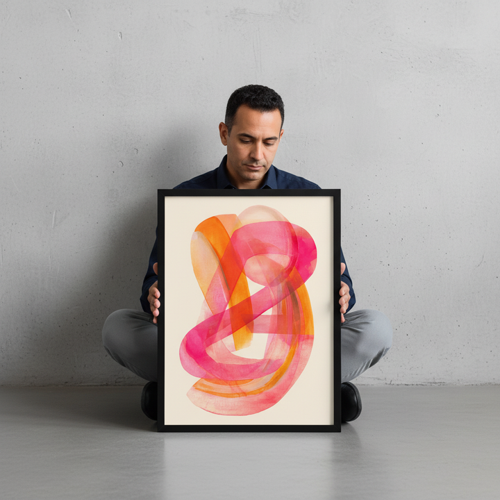 Blush Continuum Abstract Art