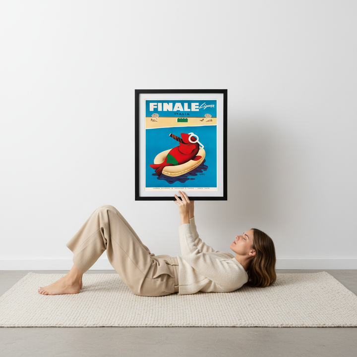 Finale Ligure Italy Vintage Advertisement Poster