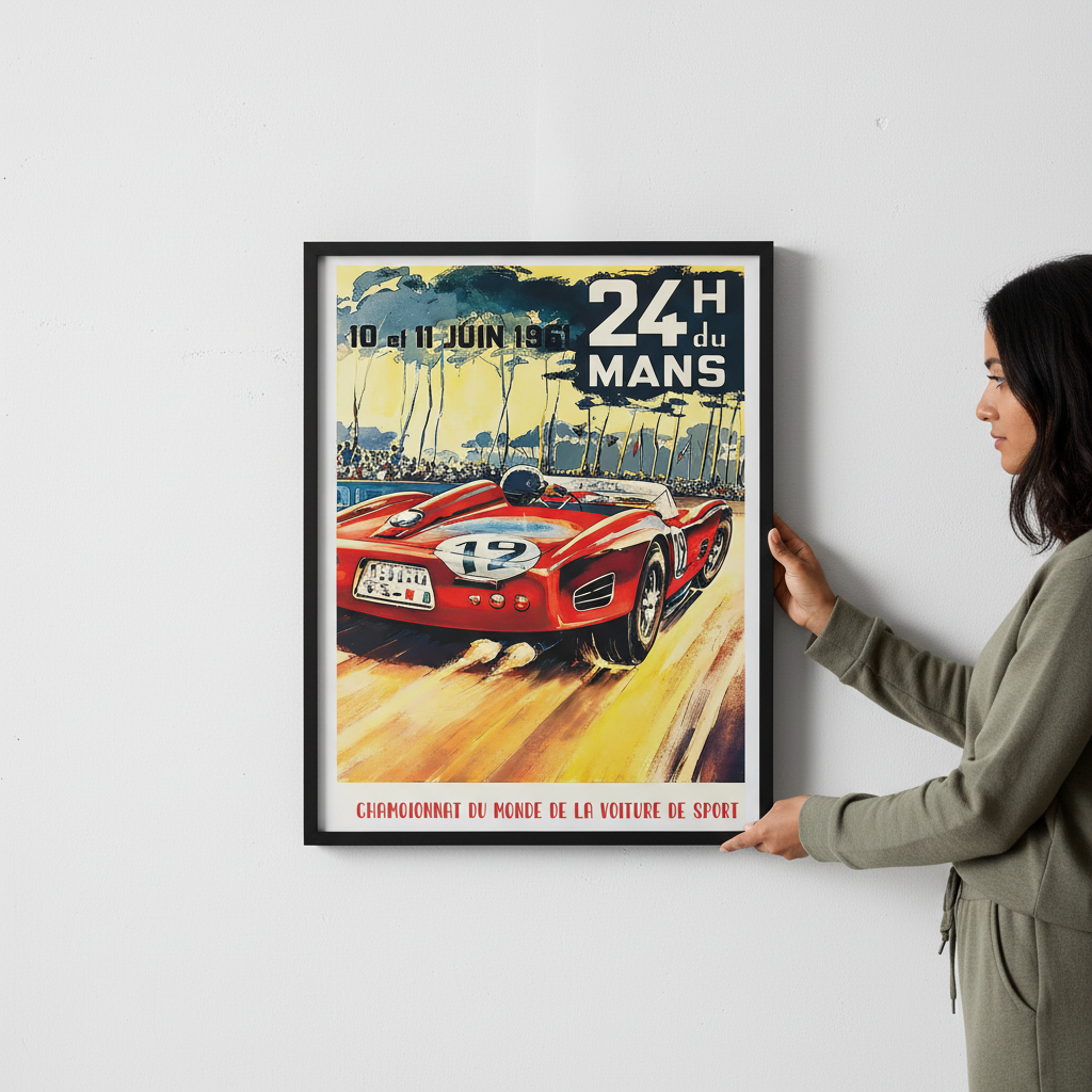 Le Mans 1961 Vintage Race Poster