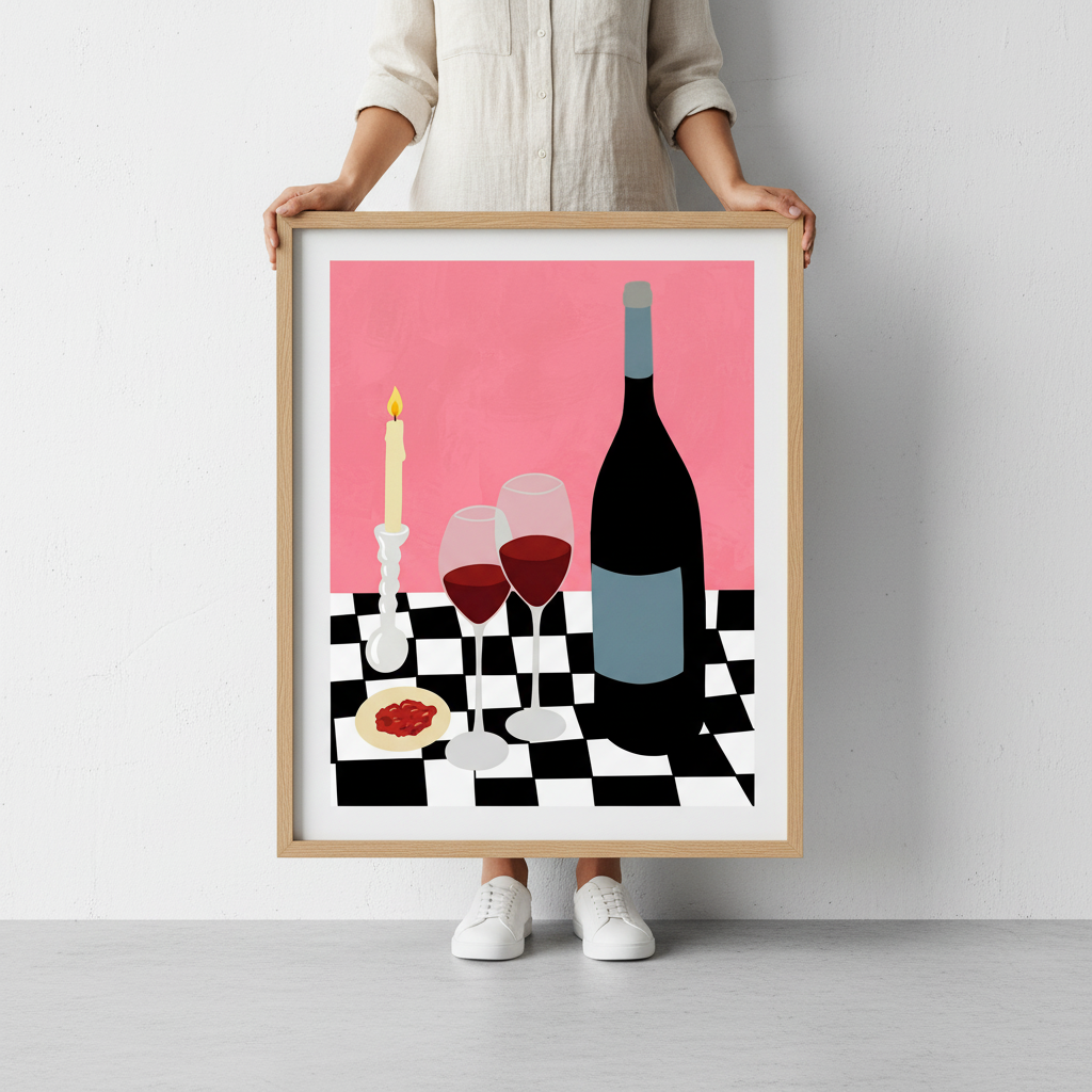 Romantic Dinner with Vino by Yuan Zhang