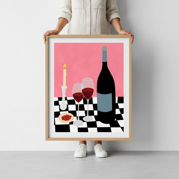 Romantic Dinner with Vino by Yuan Zhang