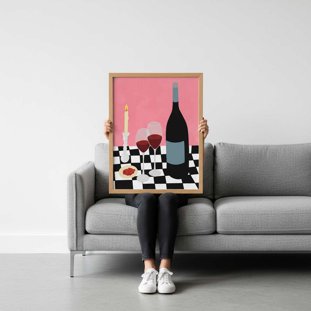 Romantic Dinner with Vino by Yuan Zhang