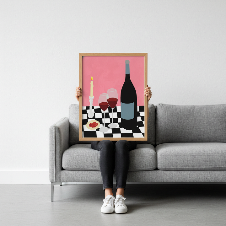 Romantic Dinner with Vino by Yuan Zhang