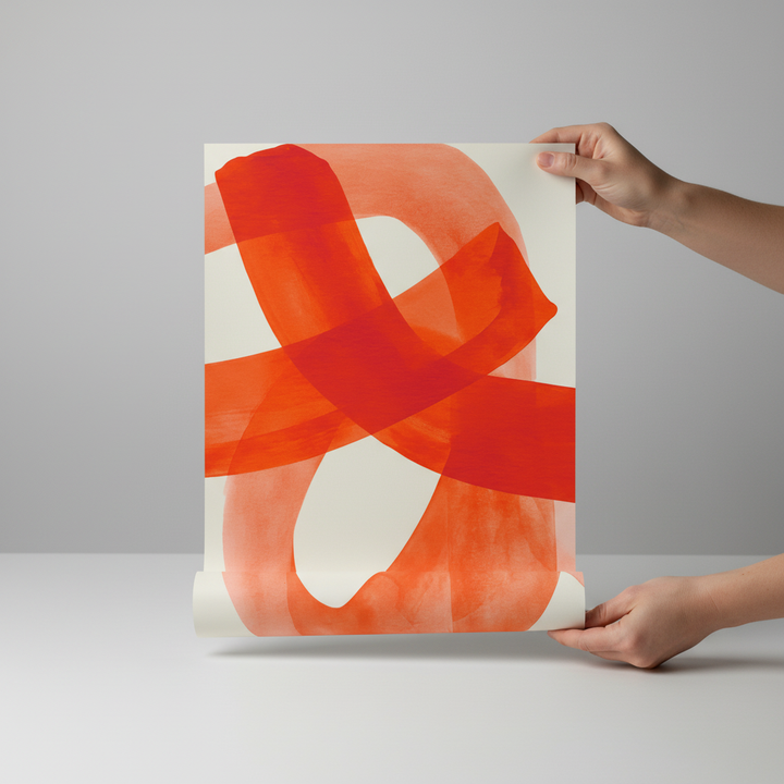 Vermilion Loop Abstract Print