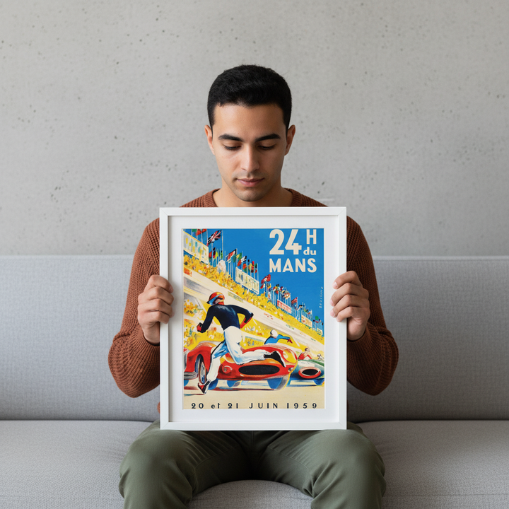 24 Hours of Le Mans 1959 Vintage Poster