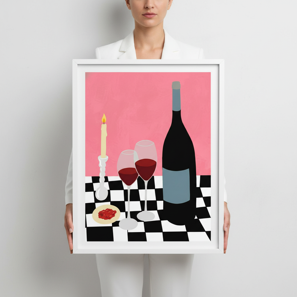 Romantic Dinner with Vino by Yuan Zhang