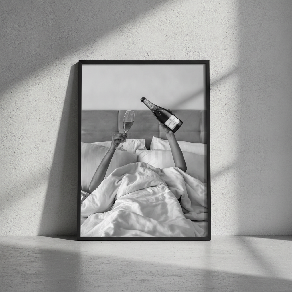 Champagne Bed and Breakfast Photograph Wall
