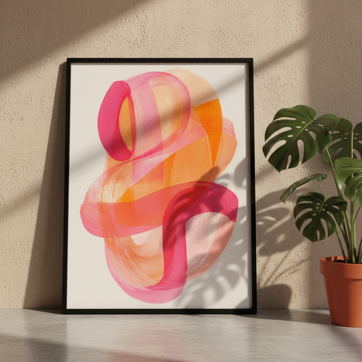 Soft Flux Abstract Wall Art