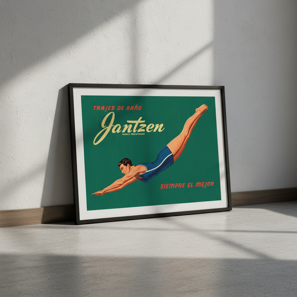 Janzten Vintage Swimwear Ad Poster