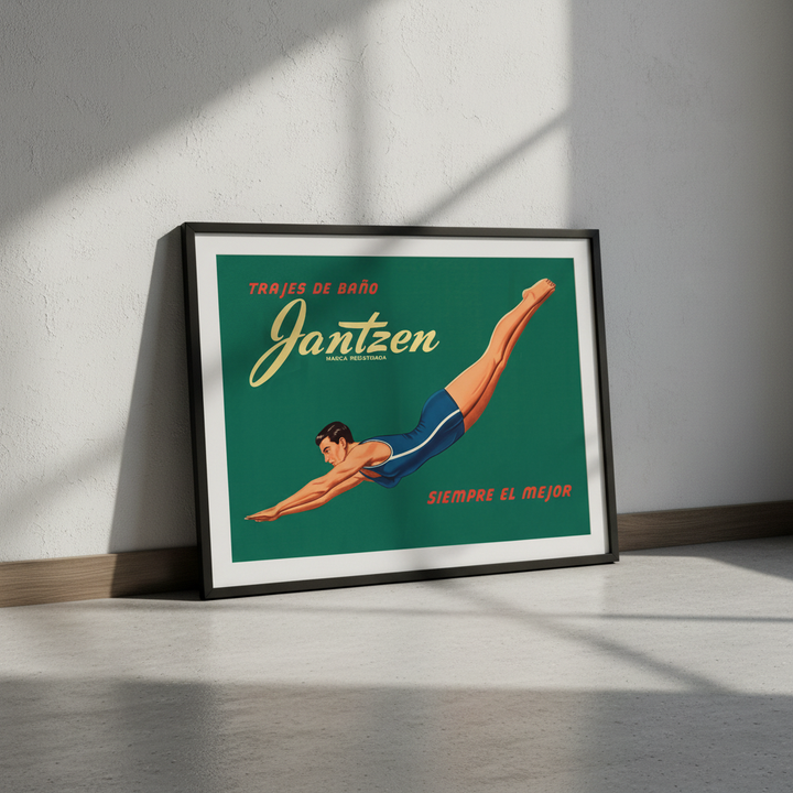 Janzten Vintage Swimwear Ad Poster