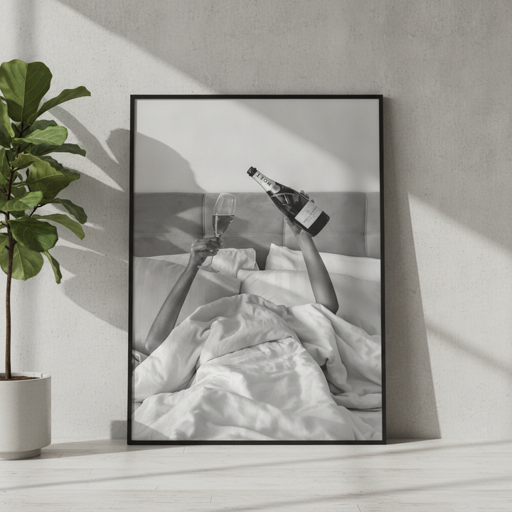 Champagne Bed and Breakfast Photograph Wall